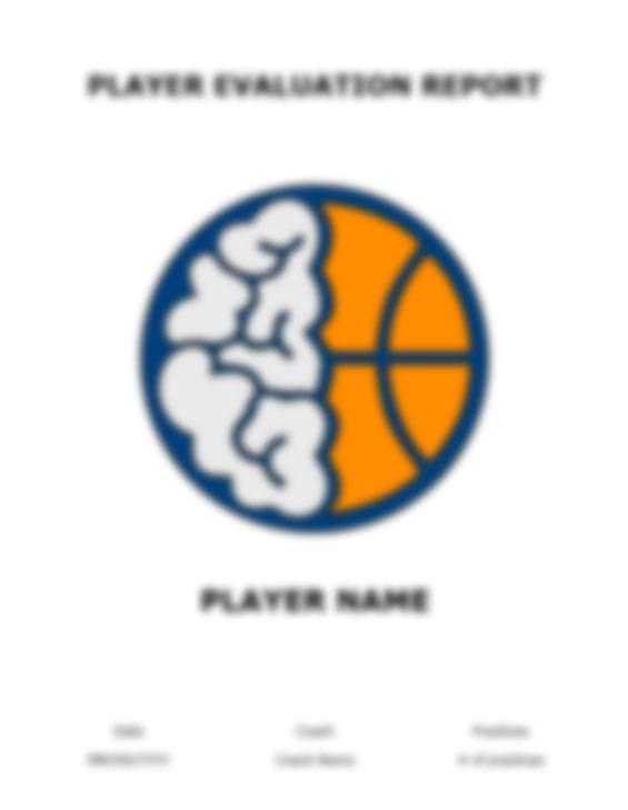 Basketball Player Evaluation Form - Hoop Mentality