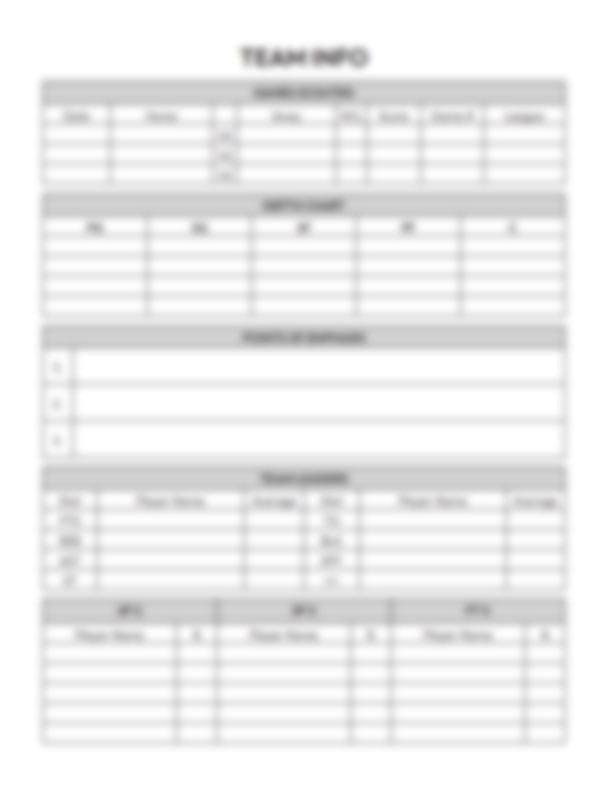 Basketball Scouting Report Template - Hoop Mentality