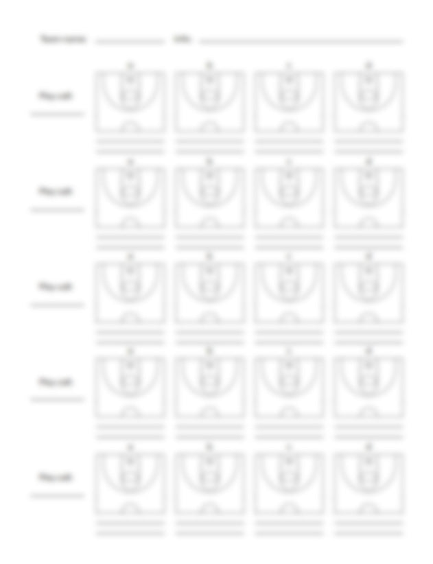 Blank Basketball Court Diagram For Drawing Plays (Printable) - Hoop Mentality
