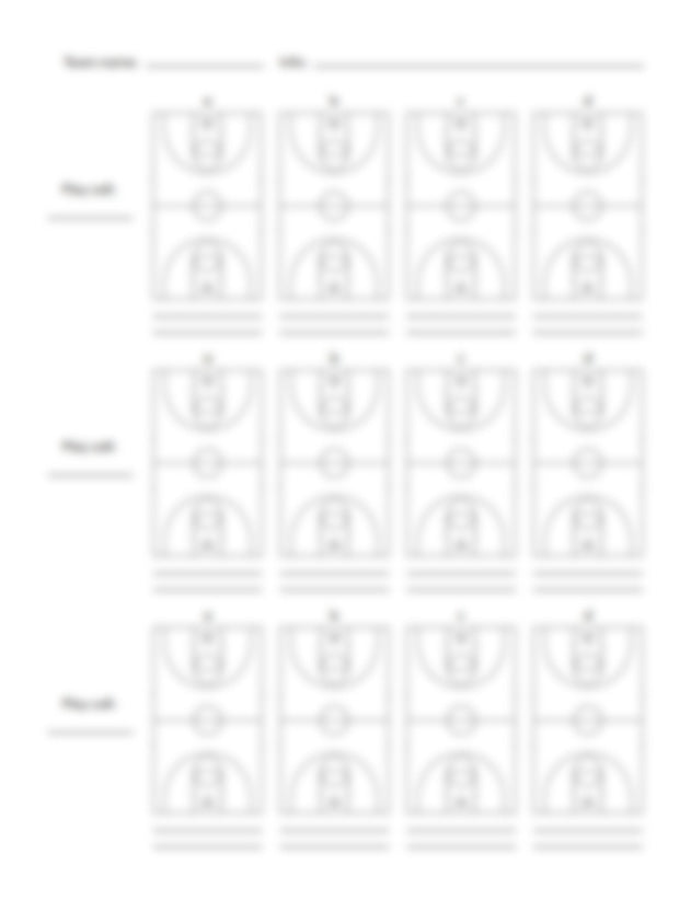 Blank Basketball Court Diagram For Drawing Plays (Printable) - Hoop Mentality