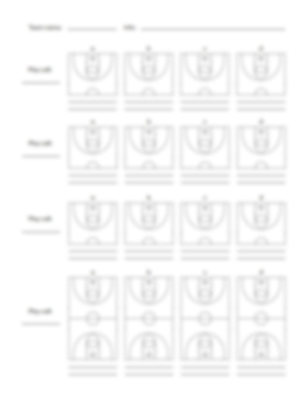 Blank Basketball Court Diagram For Drawing Plays (Printable) - Hoop Mentality