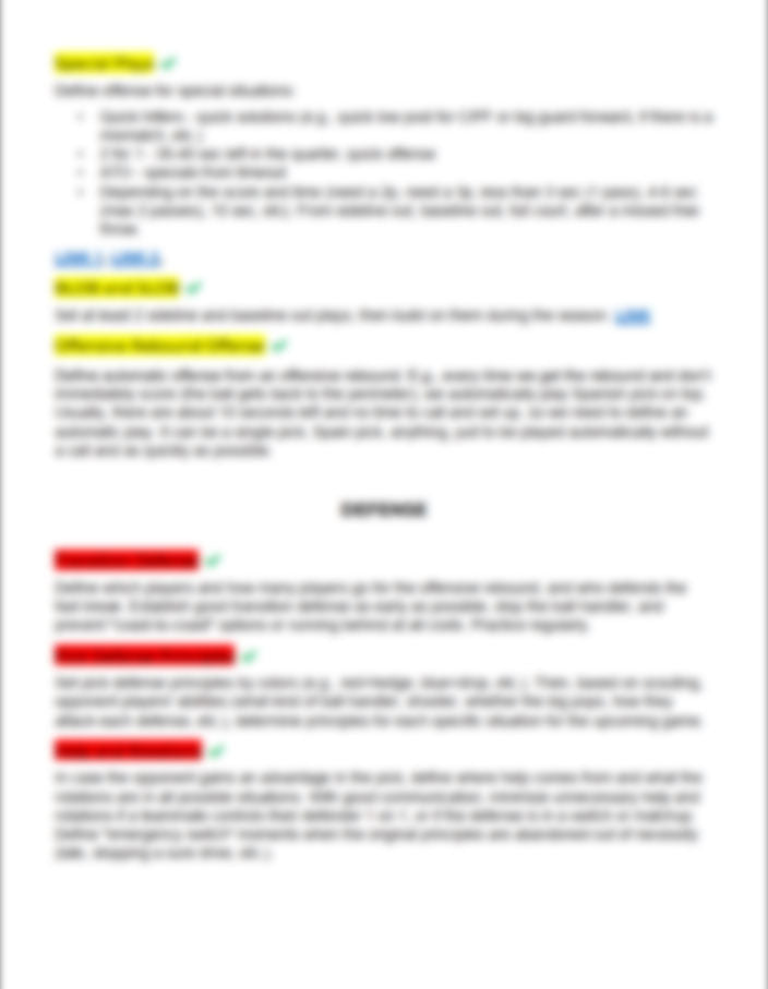 Season Preparation Checklist For Basketball Coaches - Hoop Mentality