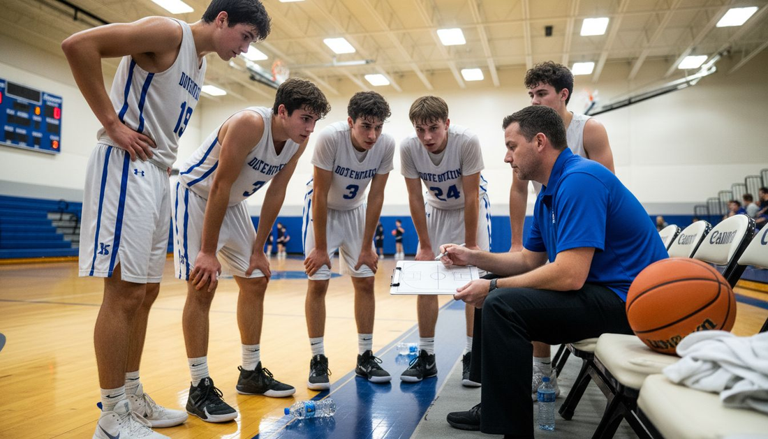 Team huddling for defensive strategy