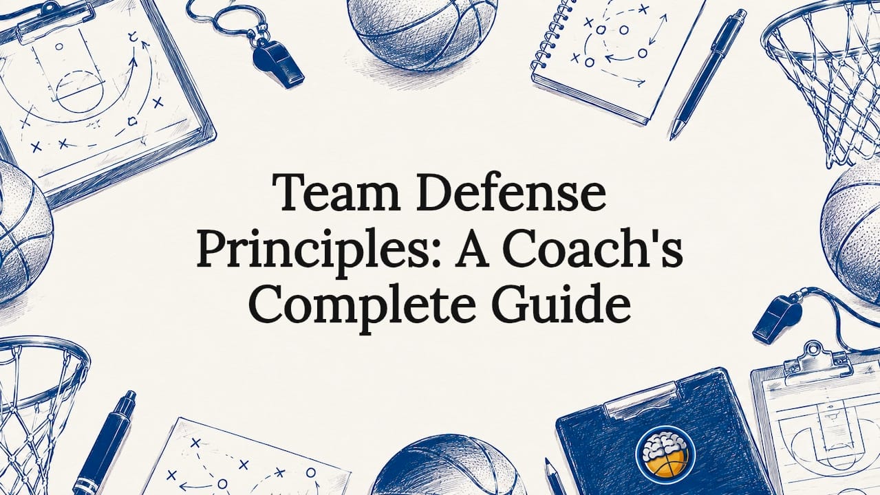 Decorative title card illustration for team defense