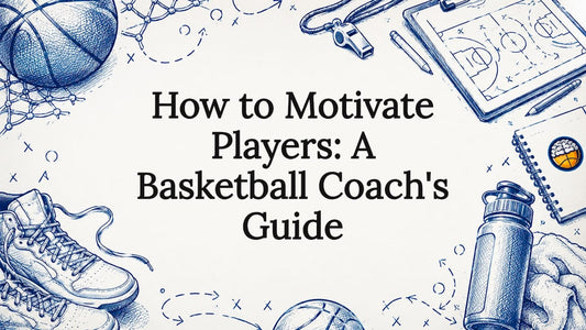 Decorative basketball coaching title card illustration