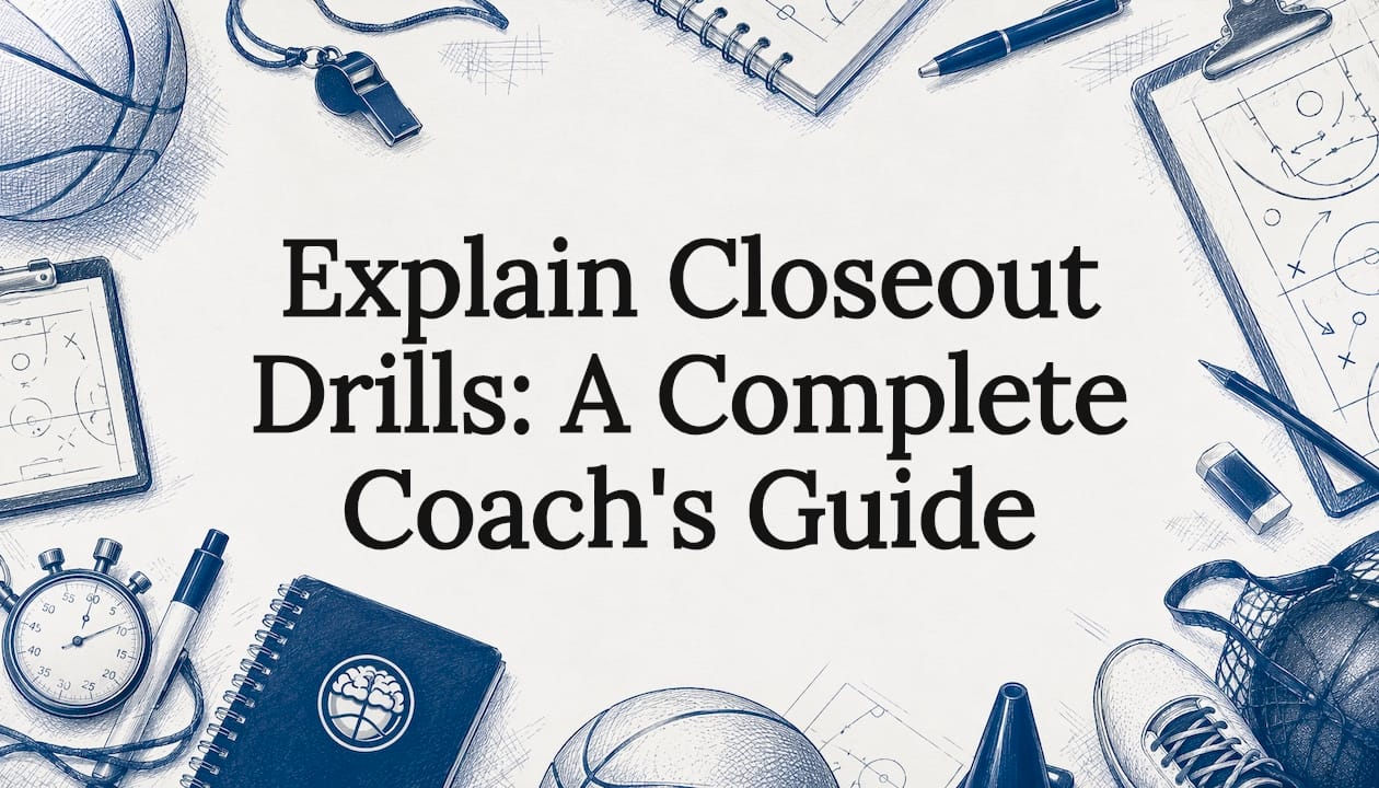 Decorative basketball coaching title card