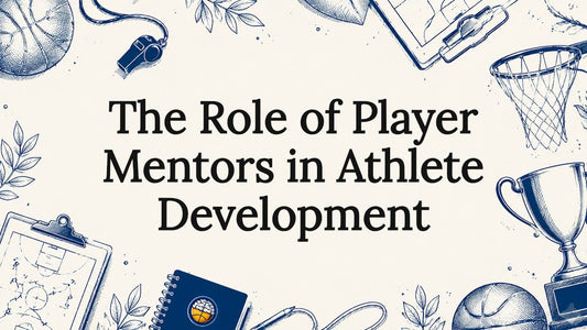 Decorative sports-themed title card illustration