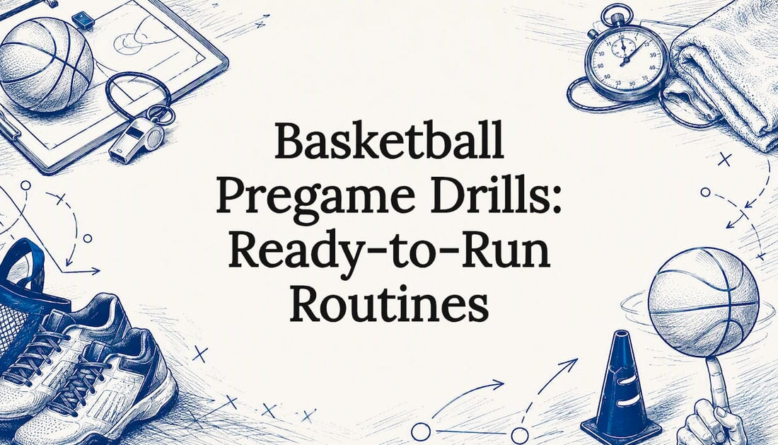 Illustrative basketball pregame decorative title card