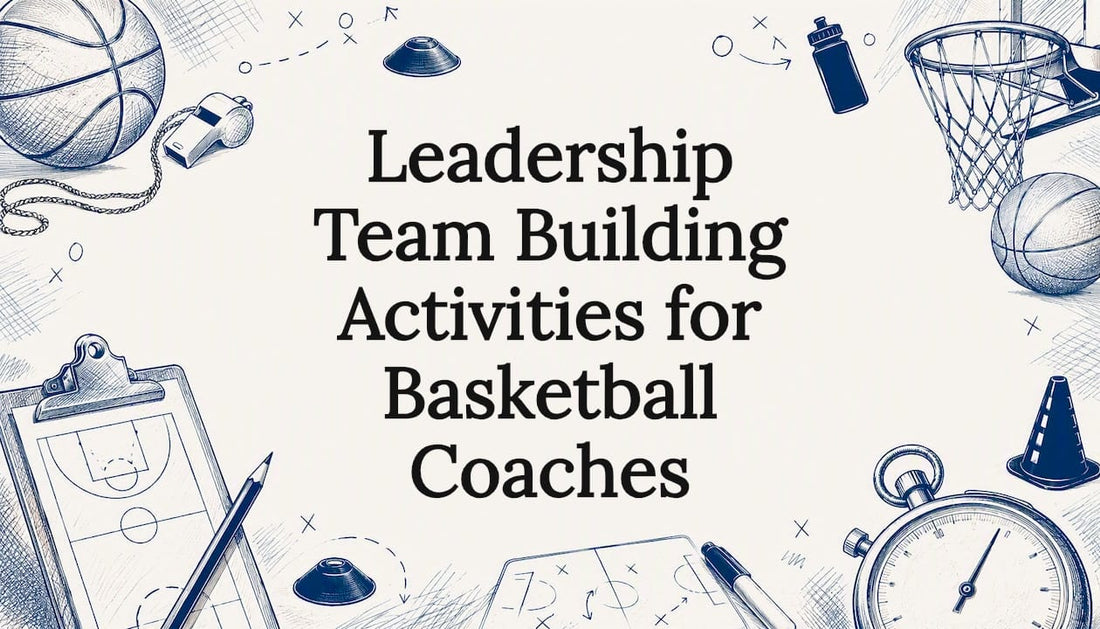 Decorative basketball coaching title card illustration