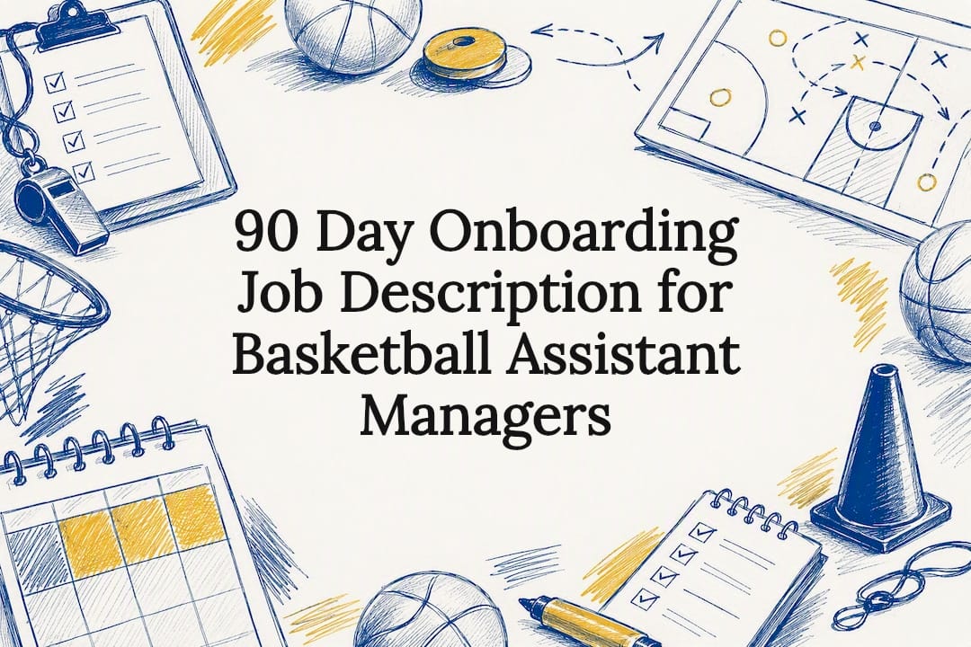 Basketball assistant manager onboarding title card