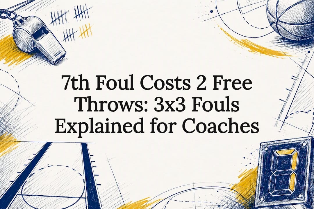 Decorative 3x3 foul rules title card