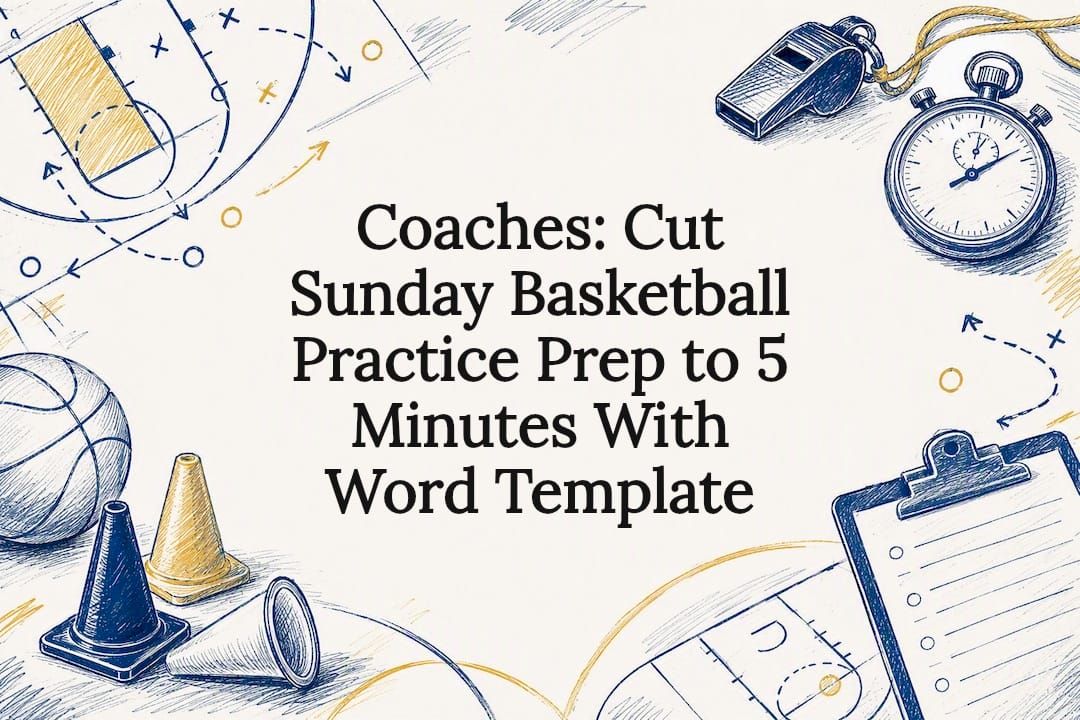 Basketball practice planning title card