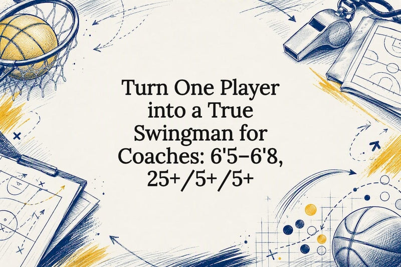 Decorative swingman basketball title card