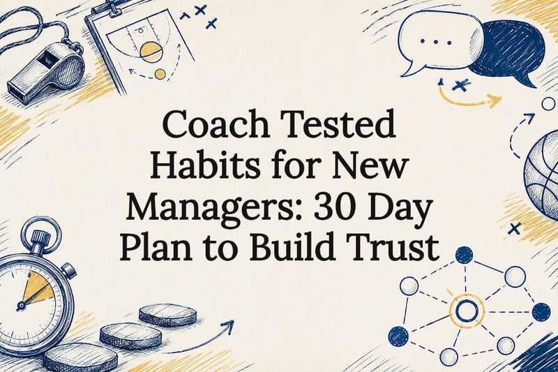 Sketch title card for manager trust habits