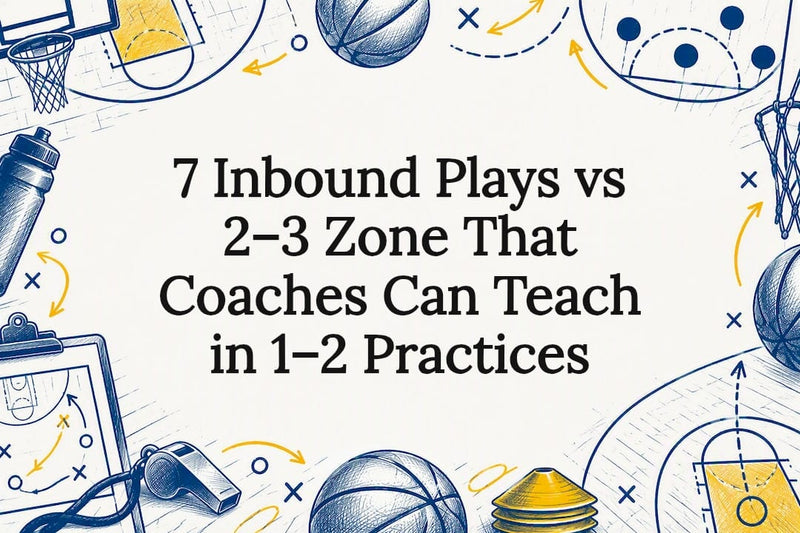 Inbound play versus zone offense title card