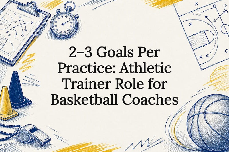 Decorative basketball coaching title card