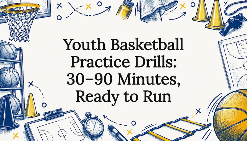 Basketball practice title card illustration