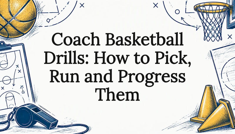 Hand-drawn basketball and coaching tools