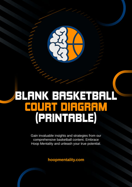 Blank Basketball Court Diagram For Drawing Plays (Printable)