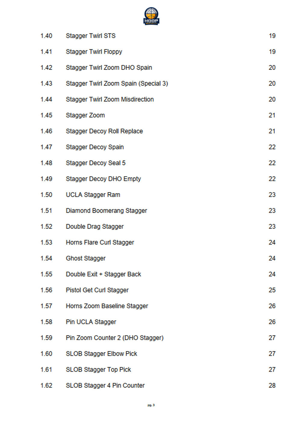Complete Stagger Offense Playbook V2.0