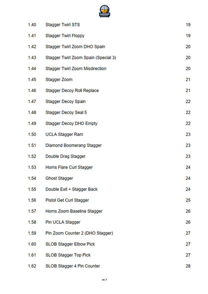 Complete Stagger Offense Playbook V2.0