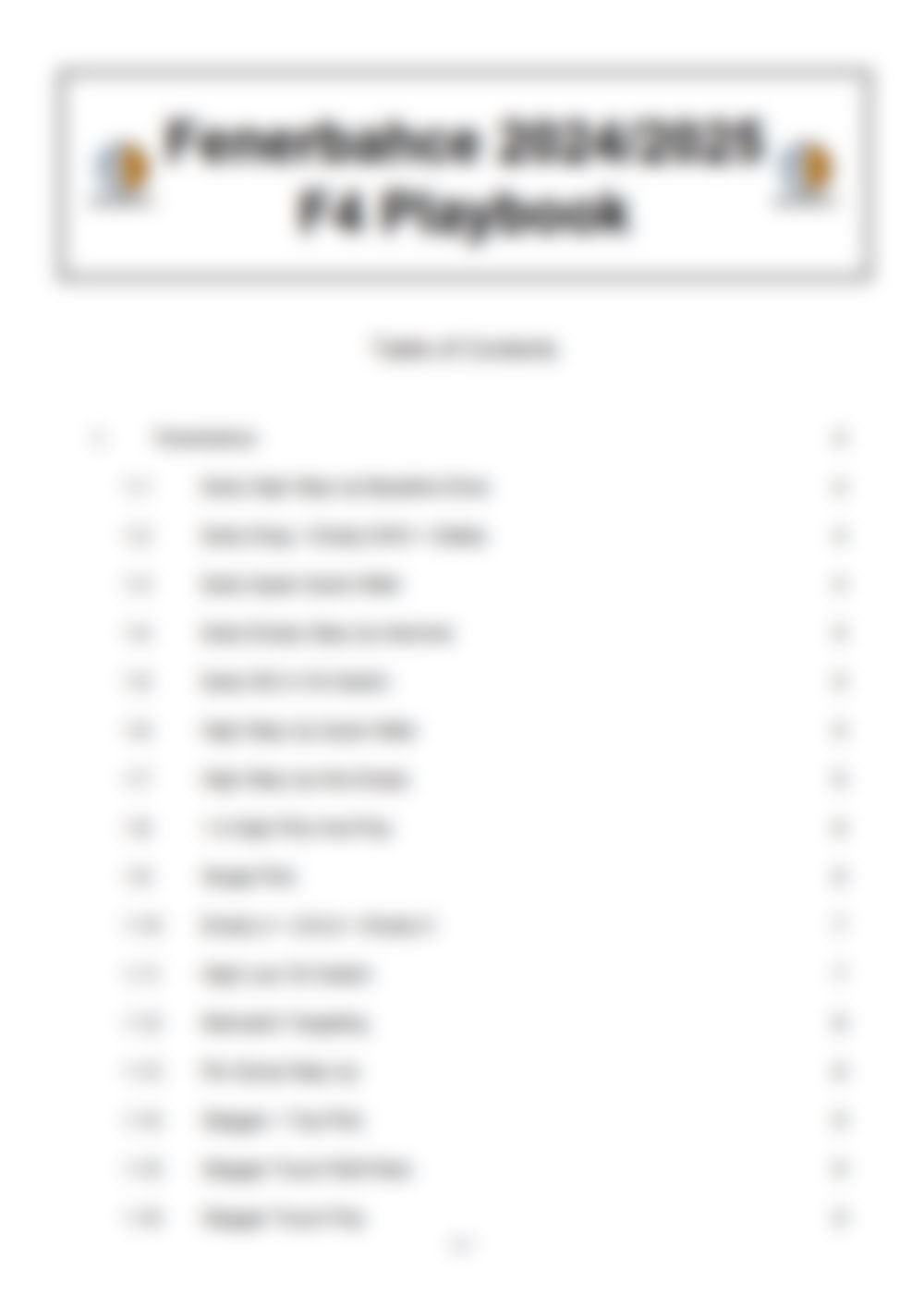 Fenerbahce 2024/2025 F4 Playbook - Hoop Mentality